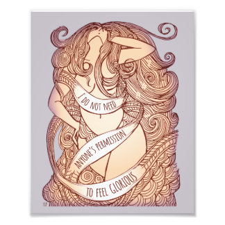 Glorious Medium Print in Lila Foto Afdruk