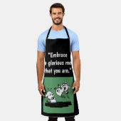 'Glorious Mess' Apron (groot) Schort (Gedragen)