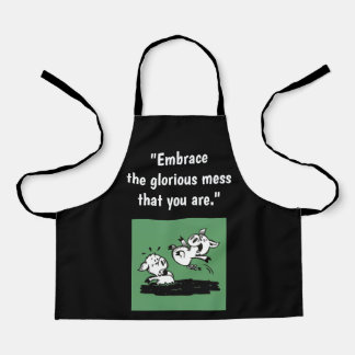'Glorious Mess' Apron (klein) Schort