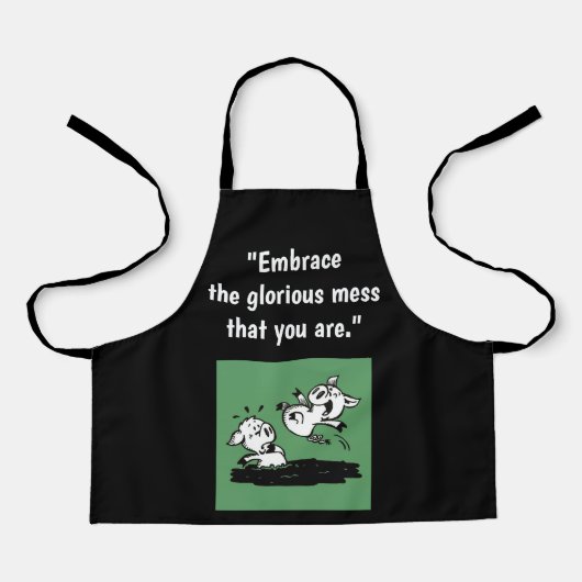 'Glorious Mess' Apron (klein) Schort (Voorkant)