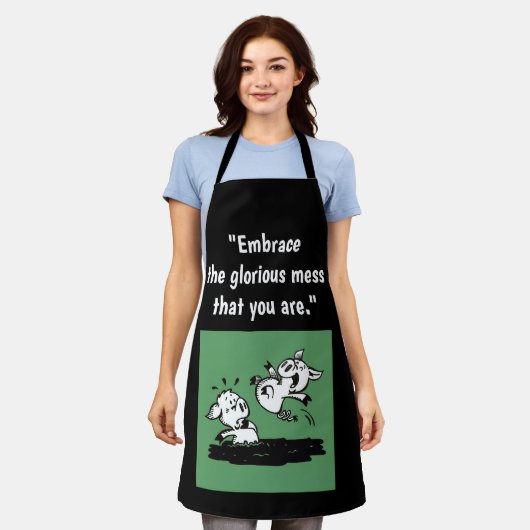 'Glorious Mess' Apron (medium) Schort (Gedragen)