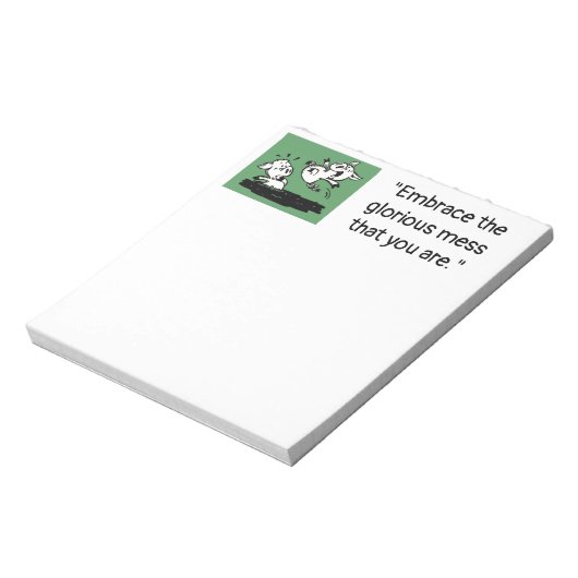 'Glorious Mess'-Notitieblok Notitieblok (Linkerzijde)