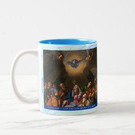 Glorious Mysteries of the Rosary Item #3: Descent Tweekleurige Koffiemok