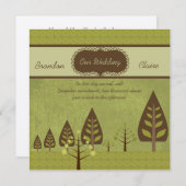 Glorious Natuur Wedding Invitation Kaart (Voorkant / Achterkant)