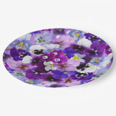 Glorious Pansies Papieren Bordje (Gekanteld)