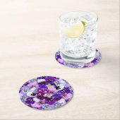 Glorious Pansies Ronde Kartonnen Onderzetter (Insitu)