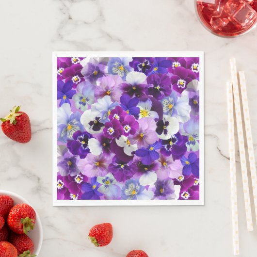 Glorious Pansies Servet (Insitu)