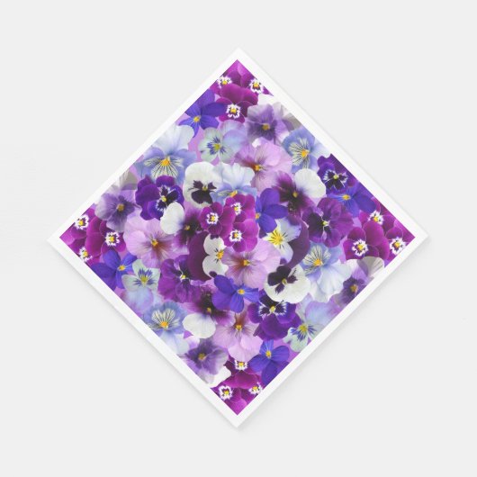 Glorious Pansies Servet (Hoek)