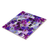 Glorious Pansies Tegeltje (Zijkant)