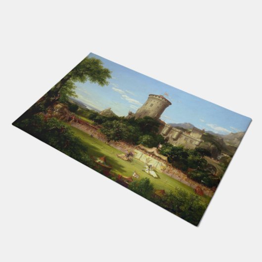 Glorious Past (Medieval Castle & Jousting Knight) Deurmat (Schuin)