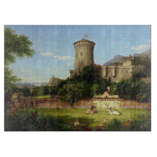 Glorious Past (Medieval Castle & Jousting Knight) Snijplank (Voorkant)