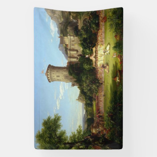 Glorious Past (Medieval Castle & Jousting Knight) Spandoek (Verticaal)