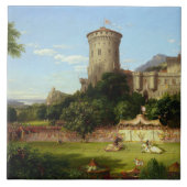 Glorious Past (Medieval Castle & Jousting Knight) Tegeltje (Voorkant)