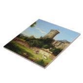 Glorious Past (Medieval Castle & Jousting Knight) Tegeltje (Zijkant)