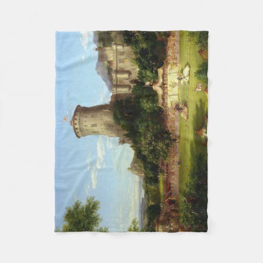 Glorious Past (Medieval Joust) (door Thomas Cole) Fleece Deken (Voorkant)