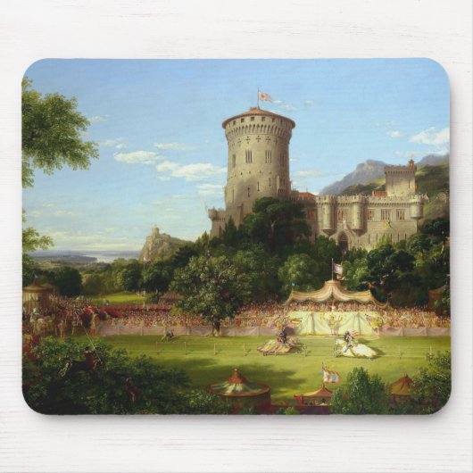 Glorious Past (Medieval Joust) (Historische kunst) Muismat (Voorkant)