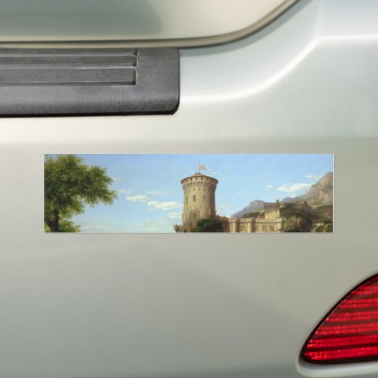 Glorious Past (middeleeuwse joust) ( kunst) Bumpersticker (Op auto)