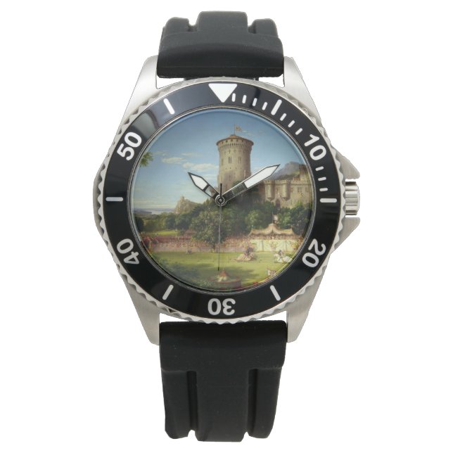 Glorious Past (middeleeuwse joust) ( kunst) Horloge (Voorkant)
