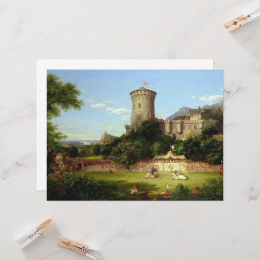 Glorious Past (middeleeuwse joust) ( kunst) Kaart (Voorkant / Achterkant in situ)