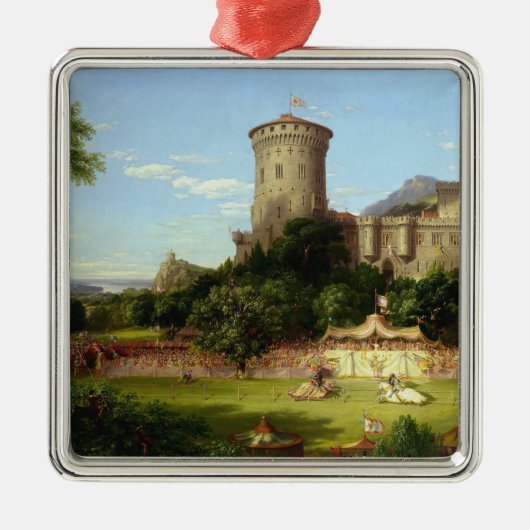 Glorious Past (middeleeuwse joust) ( kunst) Metalen Ornament (Voorkant)