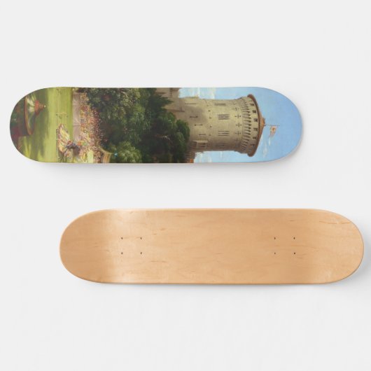 Glorious Past (middeleeuwse joust) ( kunst) Persoonlijk Skateboard (Horizontaal)