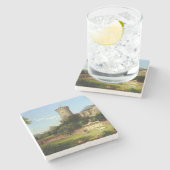 Glorious Past (middeleeuwse joust) ( kunst) Stenen Onderzetter (Zijkant)