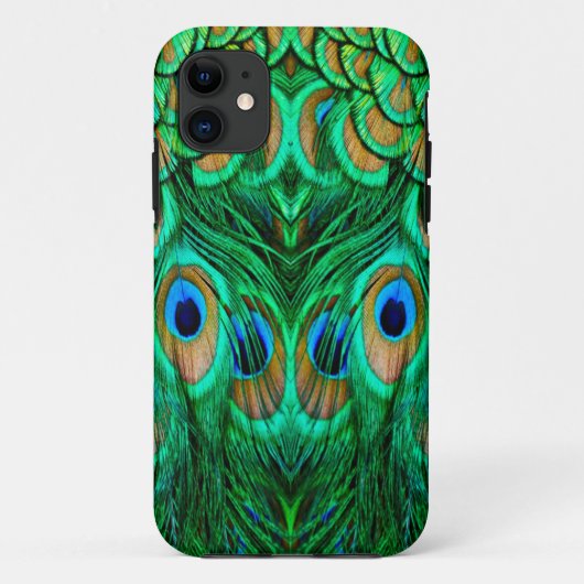 Glorious Peacock Feathers Case-Mate iPhone Case (Achterkant)