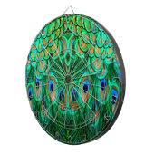 Glorious Peacock Feathers Dartbord (Voorkant Rechts)