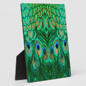 Glorious Peacock Feathers Fotoplaat (Zijkant)