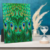 Glorious Peacock Feathers Fotoplaat (Zijkant)