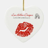 Glorious Peacock Feathers Keramisch Ornament (Achterkant)