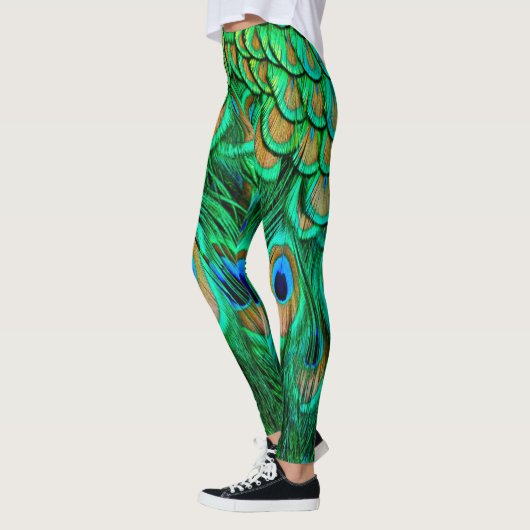 Glorious Peacock Feathers Leggings (Links)