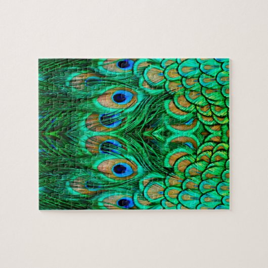 Glorious Peacock Feathers Legpuzzel (Horizontaal)