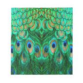 Glorious Peacock Feathers Notitieblok (Voorkant)