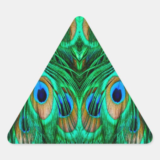 Glorious Peacock Feathers Sticker (Voorkant)