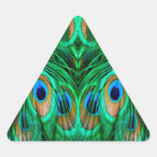 Glorious Peacock Feathers Sticker