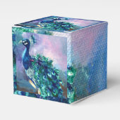 Glorious Peacock II Bedankdoosjes (Voorkant Zijde)