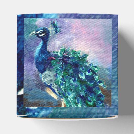 Glorious Peacock II Bedankdoosjes (Bovenkant)