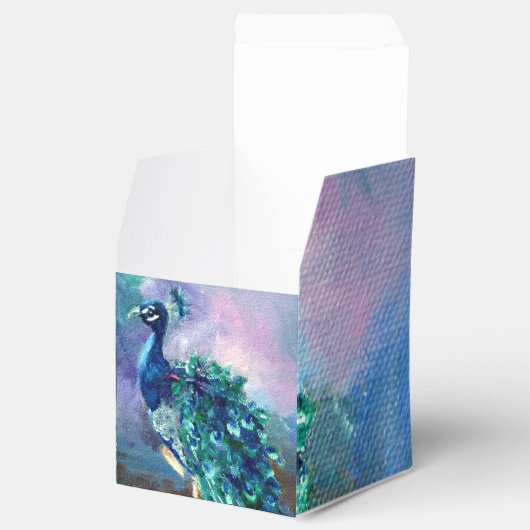 Glorious Peacock II Bedankdoosjes (Geopend)