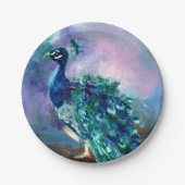 Glorious Peacock II Papieren Bordje (Voorkant)