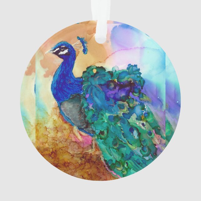 Glorious Peacock Ornament (achterkant)