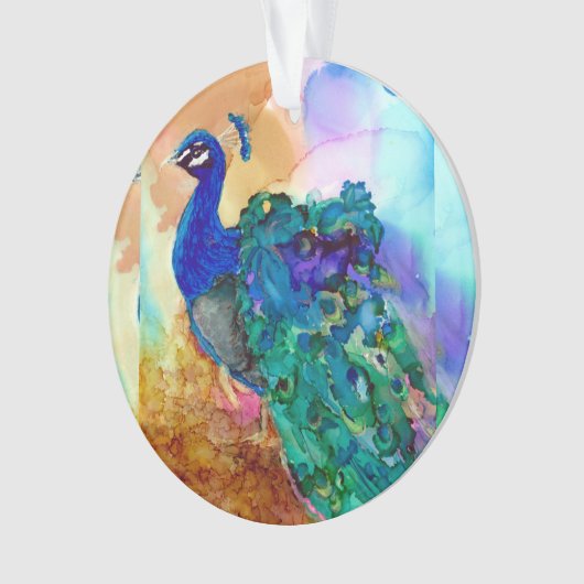 Glorious Peacock Ornament (voorkant)