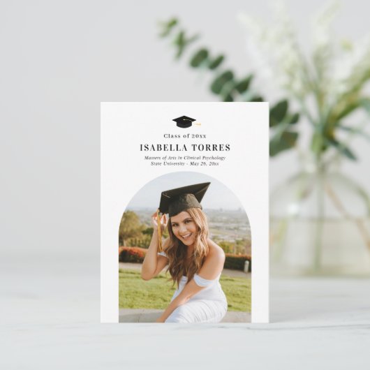 Glorious Peak Afstuderen Briefkaart (Staand voorkant)