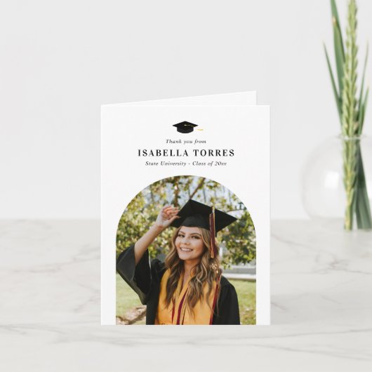 Glorious Peak Afstuderen Dank u kaart (Voorkant)