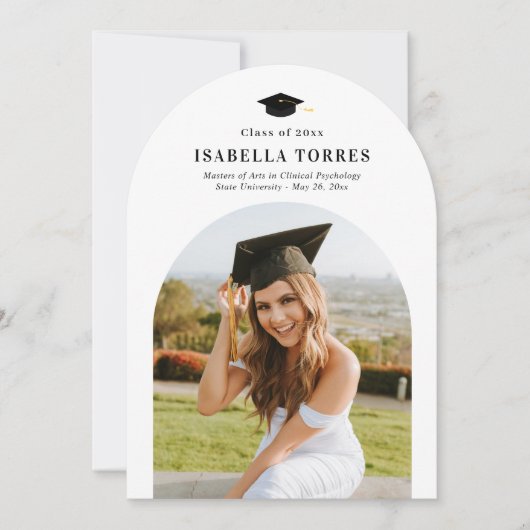 Glorious Peak Graduation Party Uitnodiging (Voorkant)