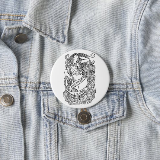 Glorious Pin Ronde Button 7,6 Cm (In situ)