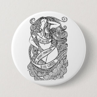 Glorious Pin Ronde Button 7,6 Cm