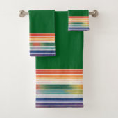 Glorious Rainbow Stripes Bad Handdoek (Insitu)