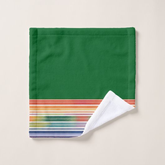 Glorious Rainbow Stripes Bad Handdoek (Wasdoekje)