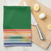 Glorious Rainbow Stripes Theedoek (Quarter Fold)